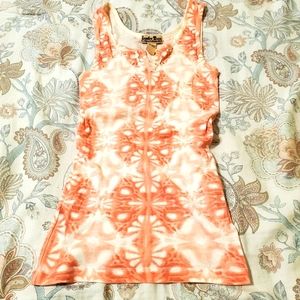 EUC Lucky Brand boho pink patterned tank top